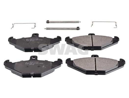 Zestaw klocków hamulcowych, hamulce tarczowe SWAG 40 11 6158
