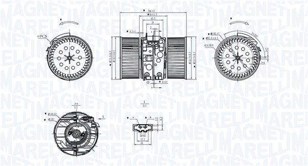 Wentylator wewnętrzny MAGNETI MARELLI 069412748010