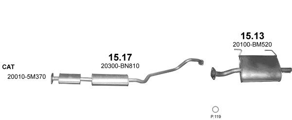 Układ wydechowy POLMO POLMO00746