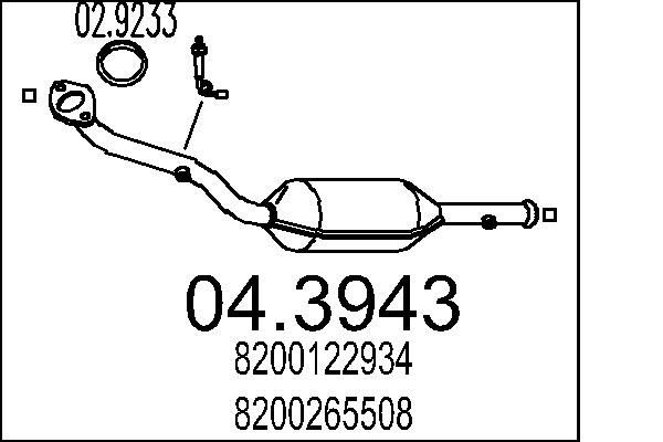 Katalizator MTS 04.3943
