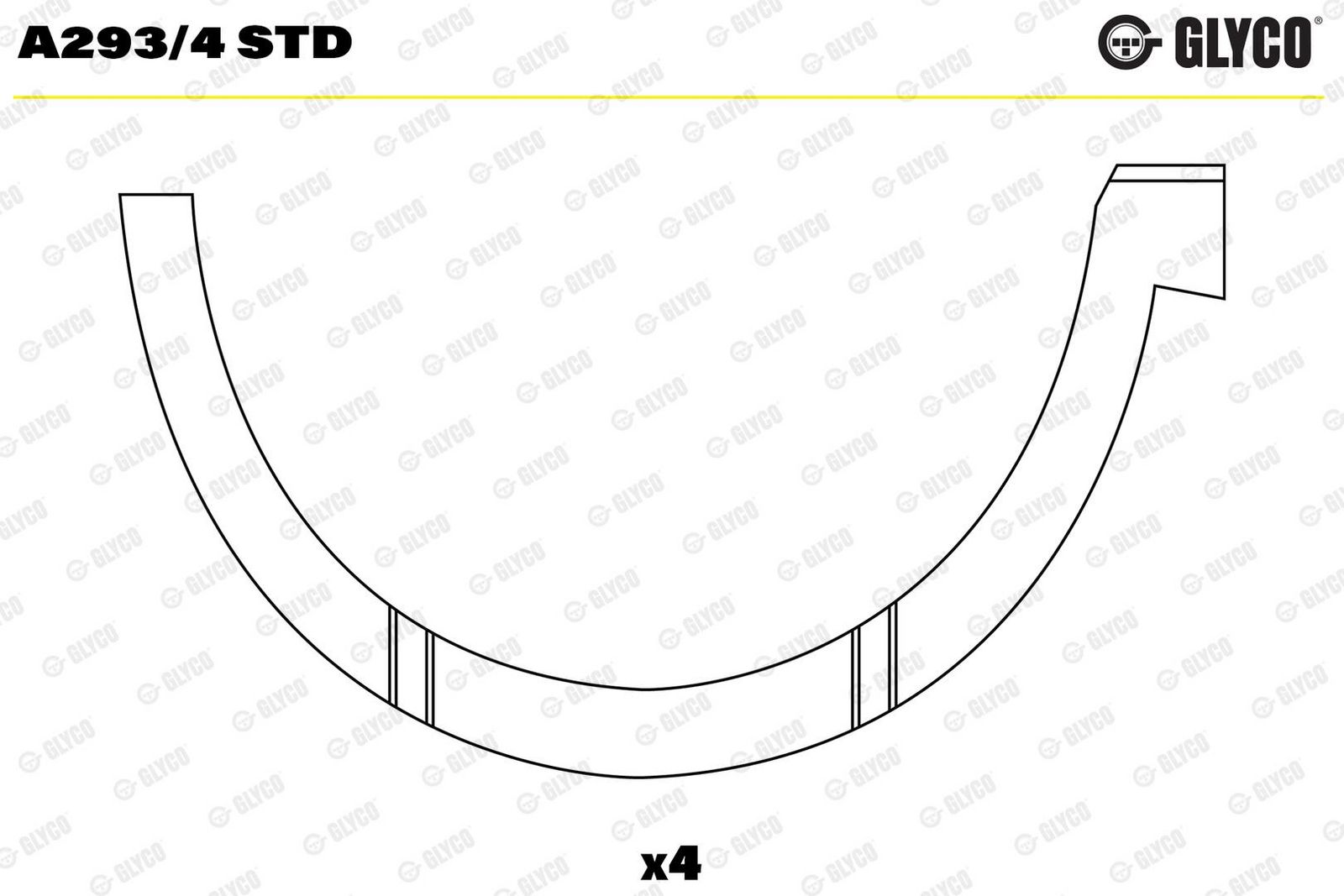 Saiba distantier, arbore cotit GLYCO A293/4 STD