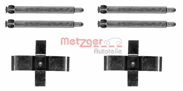 Set accesorii, placute frana METZGER 109-1713