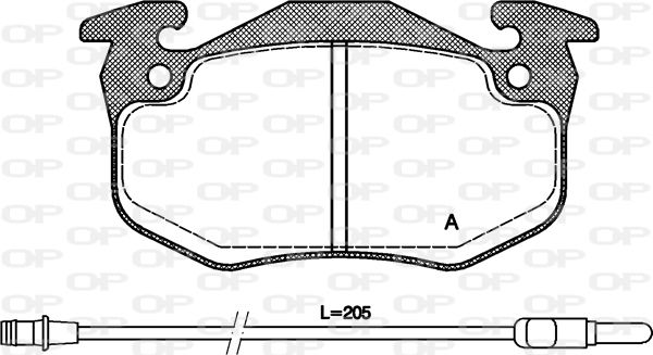 Kit de plaquettes de frein, frein à disque