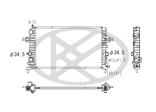 Radiator, racire motor KOYORAD PL462620