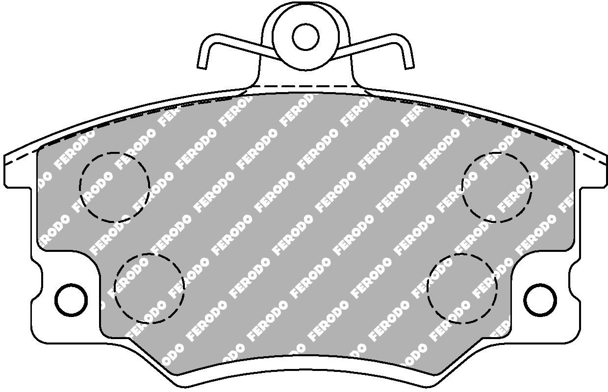 set placute frana,frana disc FERODO FDS370