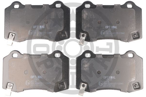 Zestaw klocków hamulcowych, hamulce tarczowe OPTIMAL BP-12635