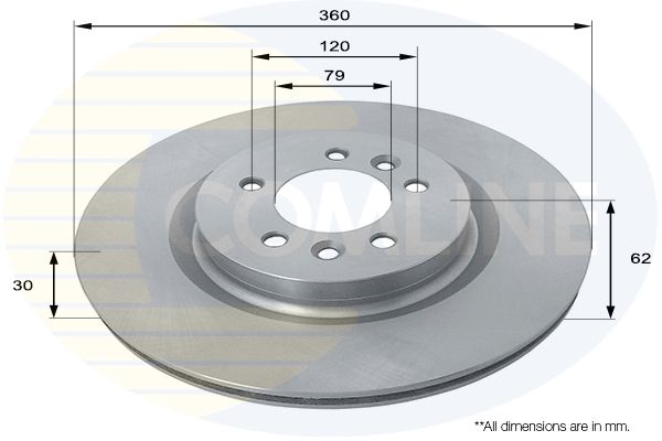 Tarcza hamulcowa COMLINE ADC1277V