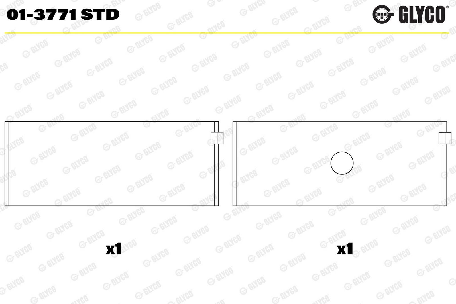 Ležaj klipnjače GLYCO 01-3771 STD — IMPEX autodijelovi – Online ...