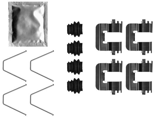 Set accesorii, placute frana TEXTAR 82551600