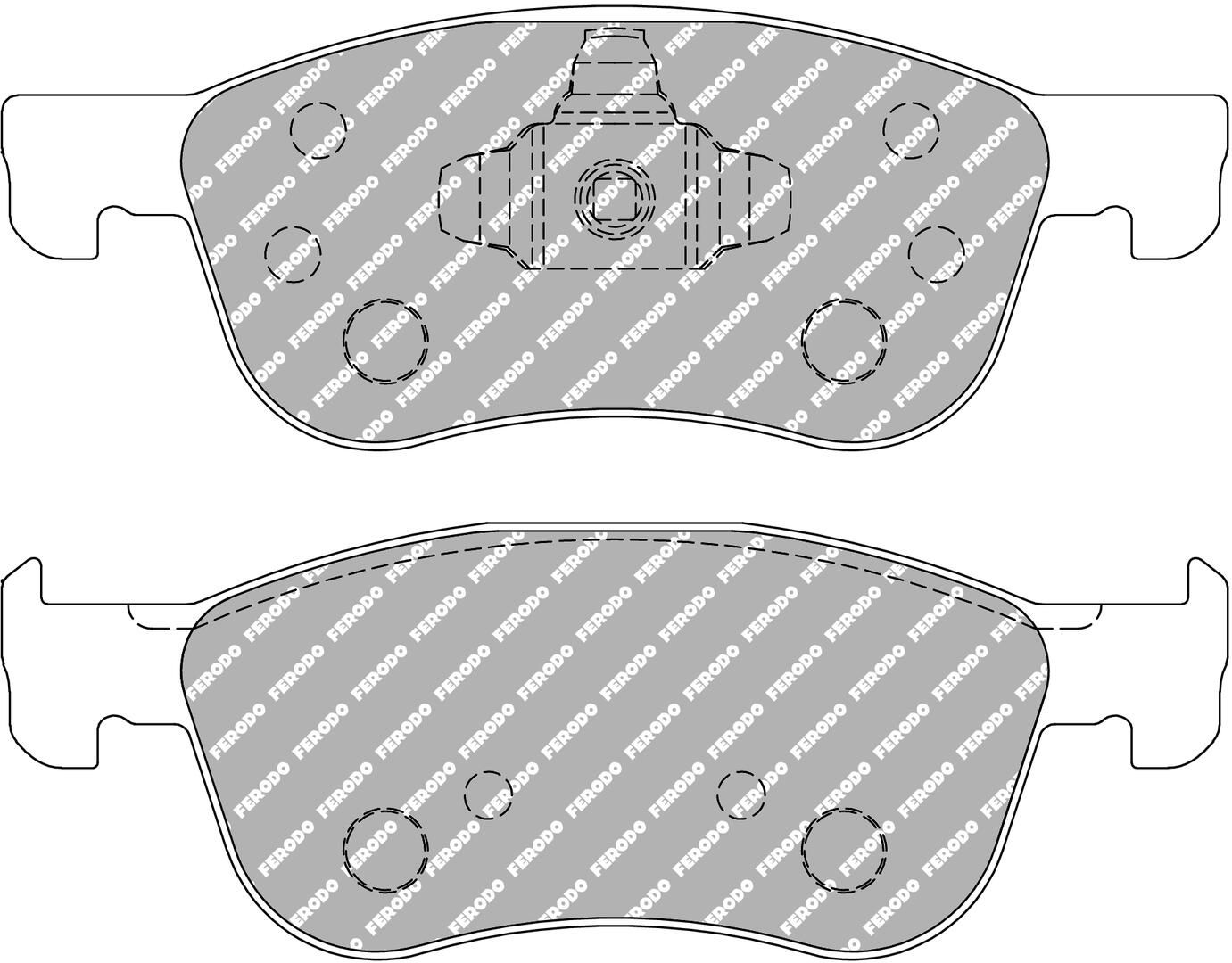 set placute frana,frana disc FERODO RACING DS2500 FCP4816H