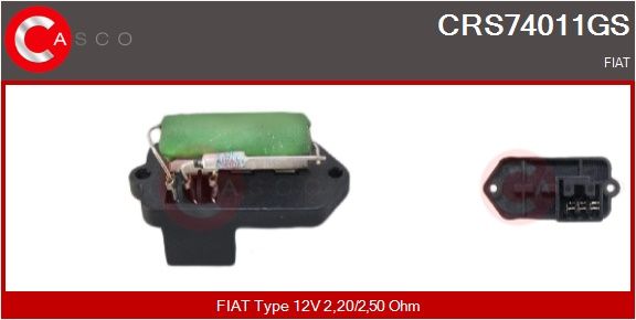 Odpor, vnitřní tlakový ventilátor CASCO CRS74011GS