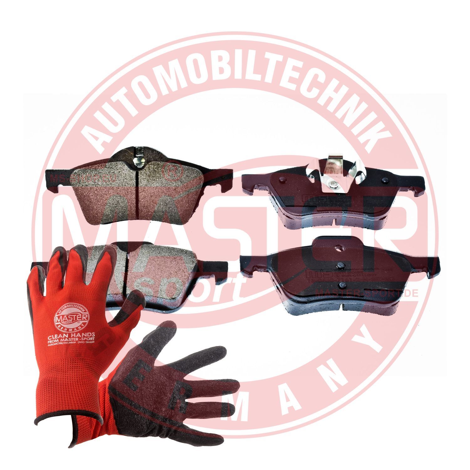 Zestaw klocków hamulcowych, hamulce tarczowe MASTER-SPORT GERMANY 13046071612N-SET-MSP