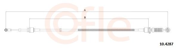 cablu,transmisie manuala COFLE 10.4287