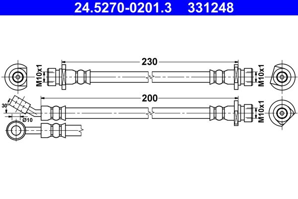 Furtun frana ATE 24.5270-0201.3