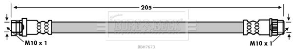 Przewód hamulcowy elastyczny BORG & BECK BBH7673