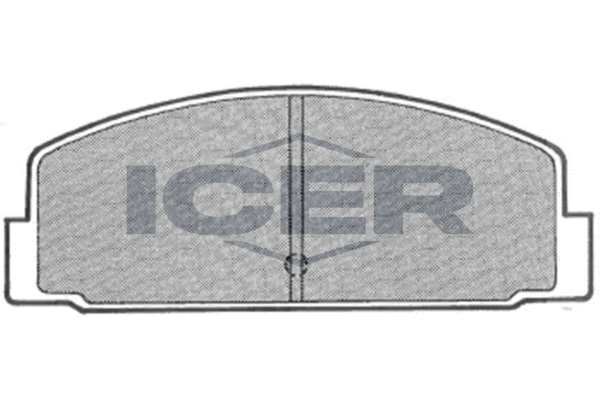 Zestaw klocków hamulcowych, hamulce tarczowe ICER 180631