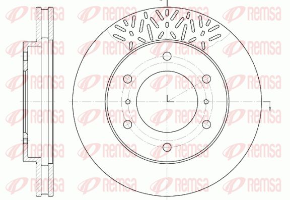 Tarcza hamulcowa KAWE 6639 10