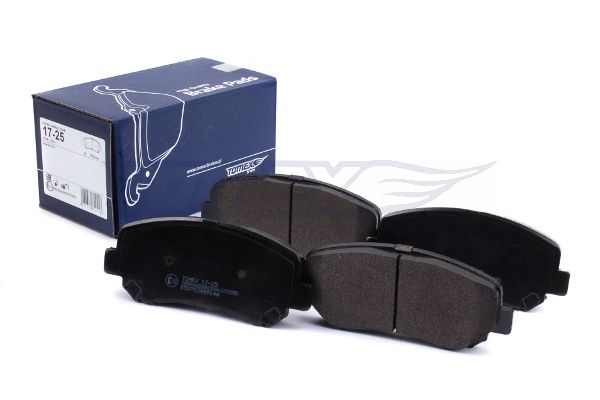 Levně Sada brzdových destiček, kotoučová brzda TOMEX Brakes 17-25