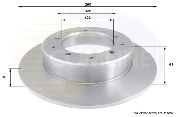 Tarcza hamulcowa COMLINE ADC1303