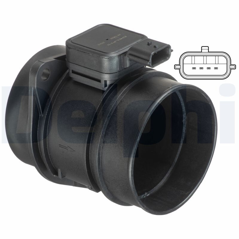 Przepływomierz masowy powietrza DELPHI AF10628-12B1