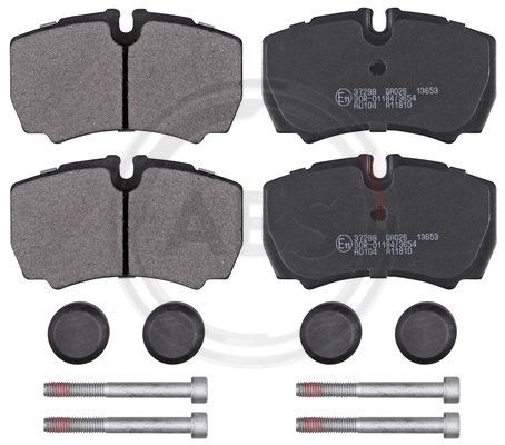 Zestaw klocków hamulcowych, hamulce tarczowe A.B.S. 37298