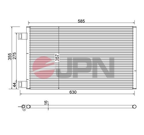 E-shop Kondenzátor klimatizácie JPN 60C9129-JPN