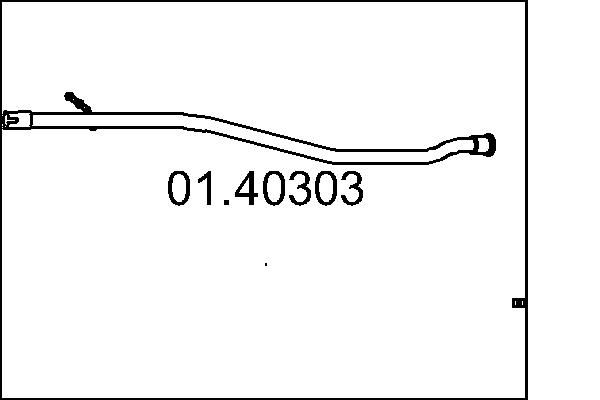 Rura wydechowa MTS 01.40303