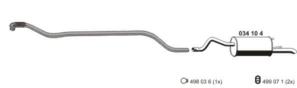 Układ wydechowy ERNST 050989