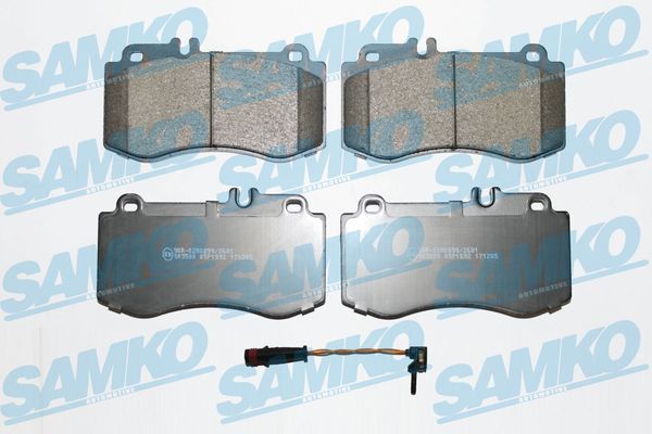 Levně Sada brzdových destiček, kotoučová brzda SAMKO 5SP1592A