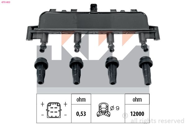 Cewka zapłonowa KW 470 403
