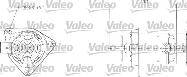 Silnik elektryczny, wentylator chłodnicy VALEO 698316