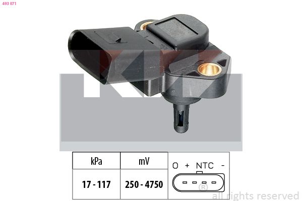 Snímač barometrického tlaku vzduchu KW 493 071