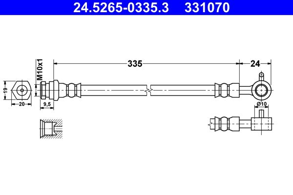 Furtun frana ATE 24.5265-0335.3