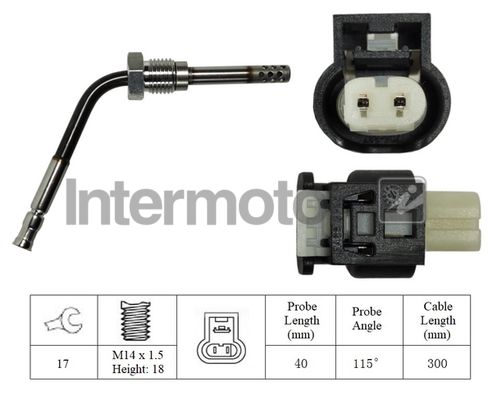 czujnik, temperatura spalin INTERMOTOR 27334