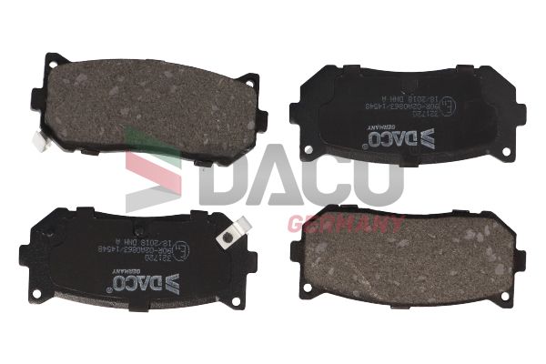 Zestaw klocków hamulcowych, hamulce tarczowe DACO GERMANY 321720