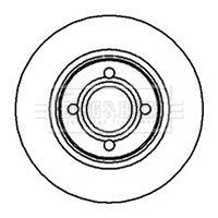 Tarcza hamulcowa BORG & BECK BBD4970