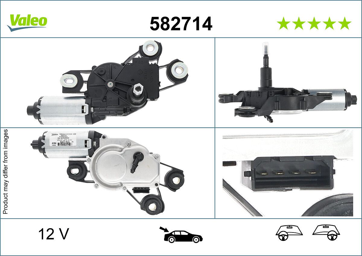 motor stergator VALEO 582714
