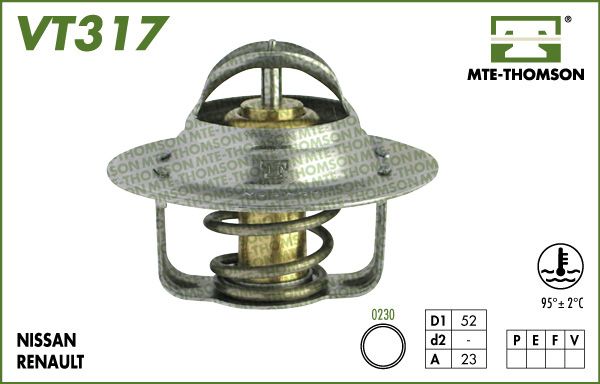 Termostat, środek chłodzący MTE-THOMSON VT317.88