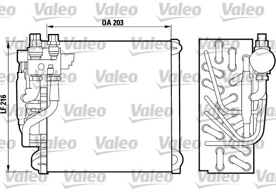 Parownik, klimatyzacja VALEO 817089