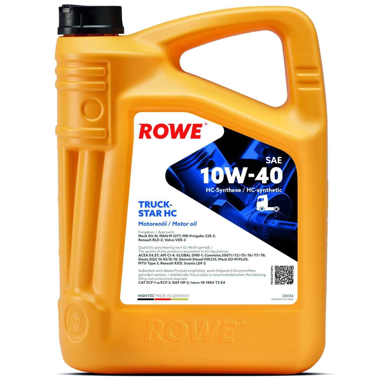 ulei de motor ROWE HIGHTEC TRUCKSTAR SAE 10W-40 HC 20004-0050-99