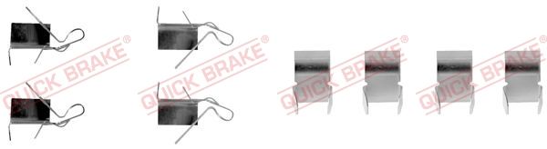 Set accesorii, placute frana QUICK BRAKE 109-1060