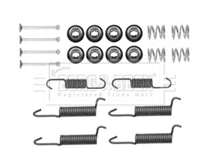Zestaw akcesoriów, szczęki hamulcowe hamulca postojowego BORG & BECK BBK6264