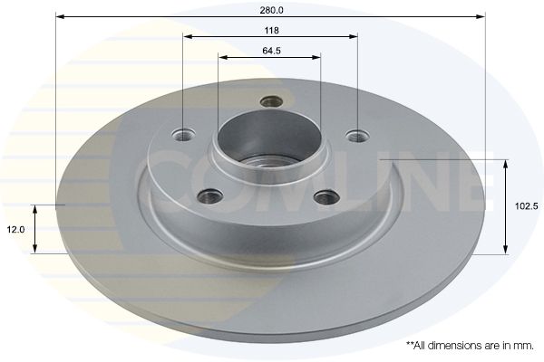 Tarcza hamulcowa COMLINE ADC1137