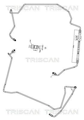 Furtun hidraulic, sistem de directie TRISCAN 8516 27001