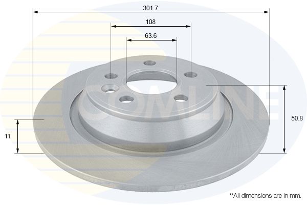 Tarcza hamulcowa COMLINE ADC1240