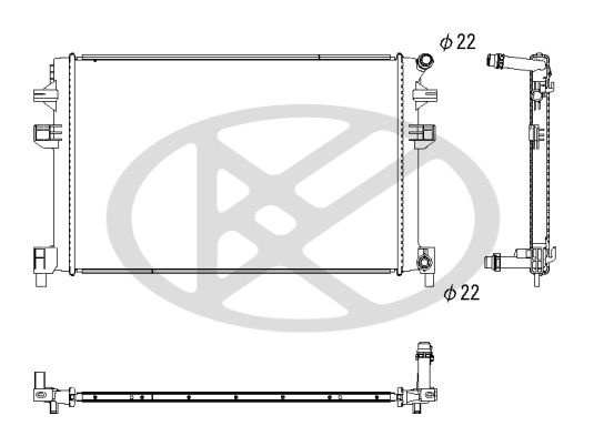 Radiator, racire motor KOYORAD PL443457