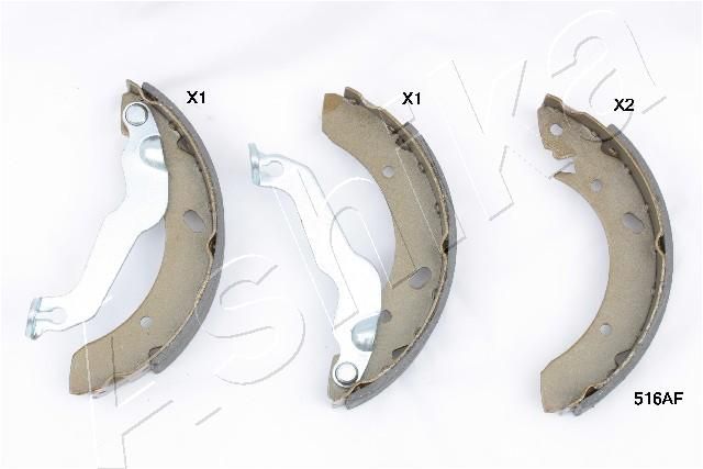 Zestaw szczęk hamulcowych ASHIKA 55-05-516