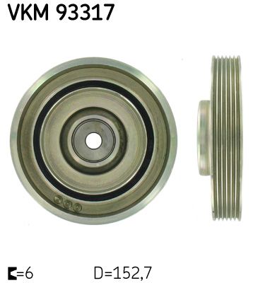 Koło pasowe, wał korbowy SKF VKM 93317