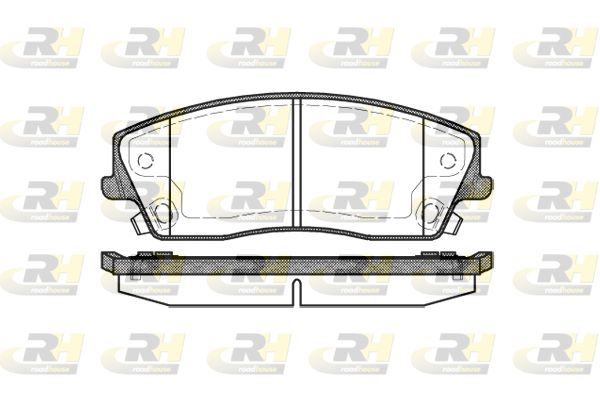 Zestaw klocków hamulcowych, hamulce tarczowe ROADHOUSE 21126.08