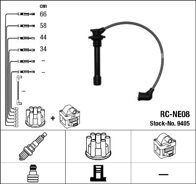 Sada kabelů pro zapalování NGK RCNE08